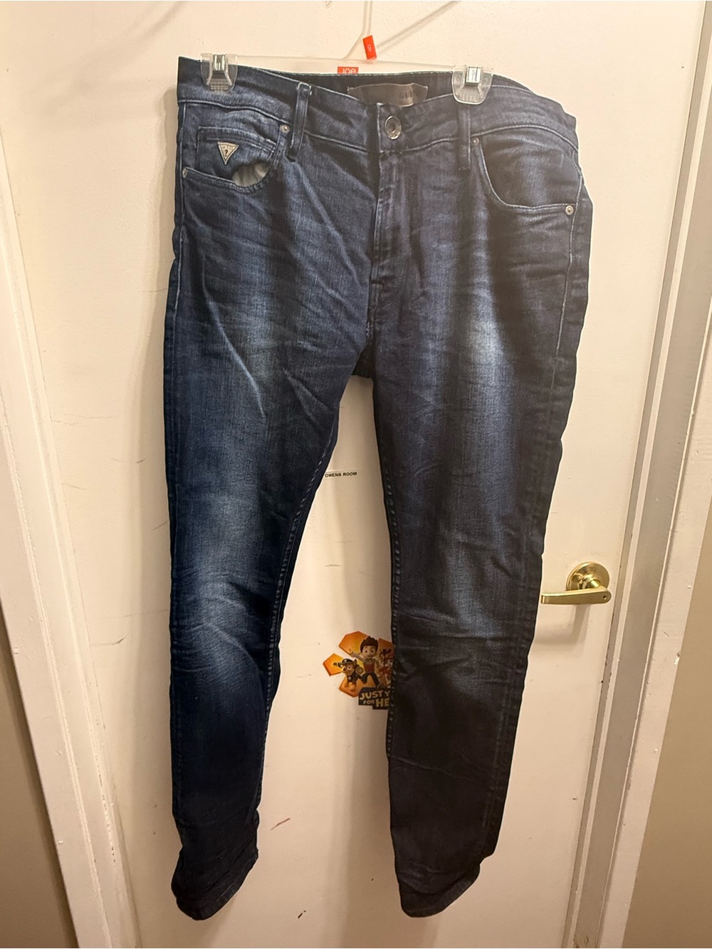 Guess Slim Stretch Jeans in Dark Blue Wash